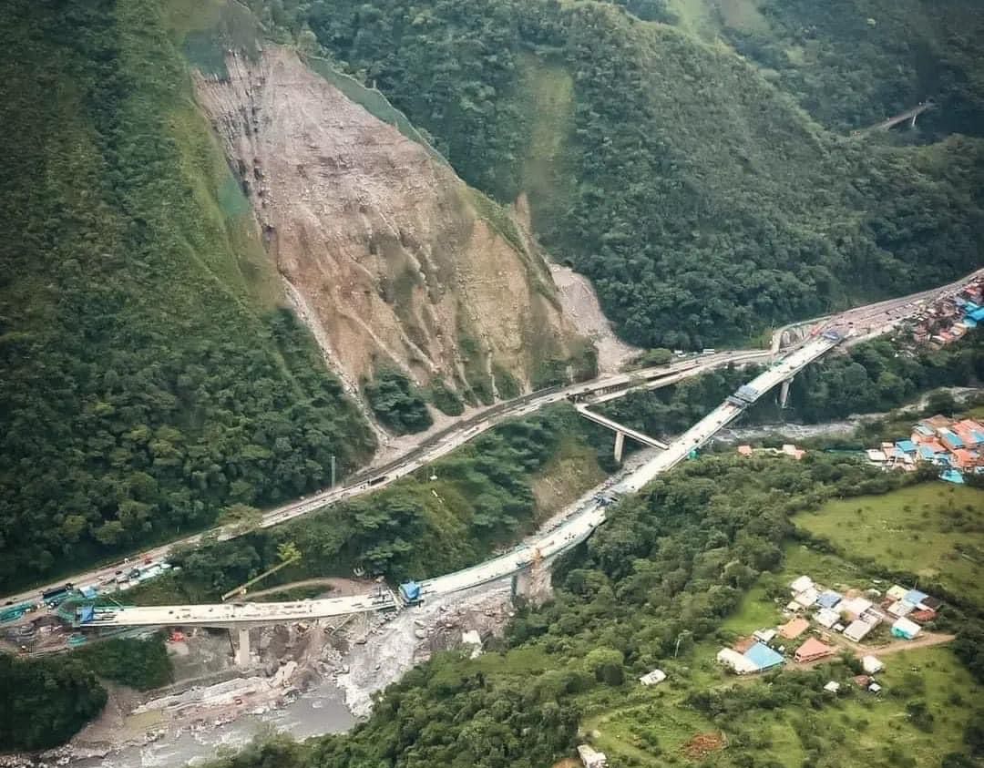 Avance del 89% en el viaducto de la vía al llano en el km 58