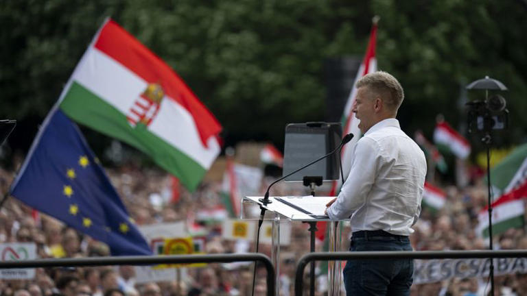 Peter Magyar (líder opositor) acusa al primer ministro de Hungría de liderar un "estado mafioso" 