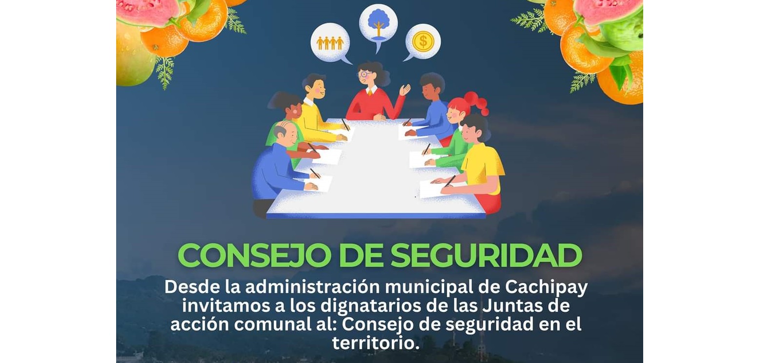 Consejos de seguridad y convivencia comunitaria en Cachipay