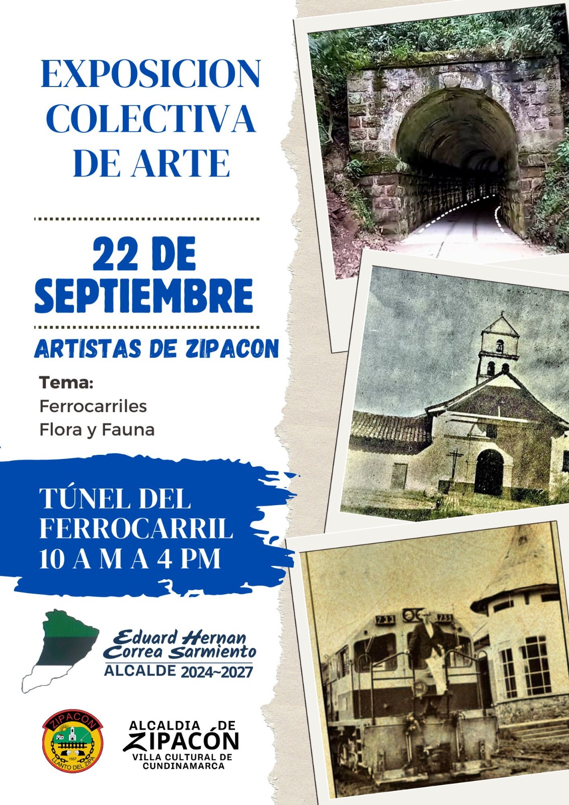 Exposición en Zipacón destaca la relevancia histórica de los ferrocarriles en Cundinamarca