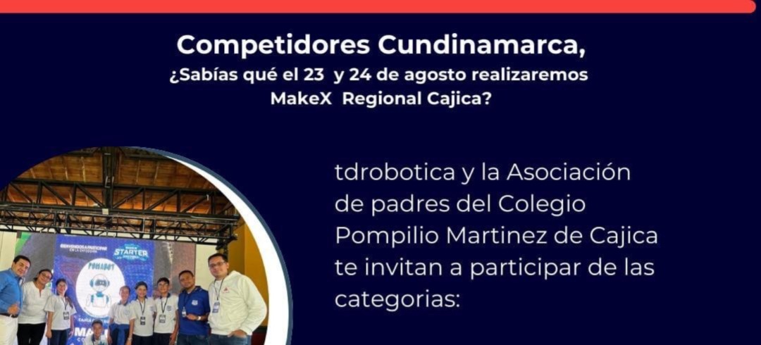 Regional de Robótica MakeX 2024 será en Cájica