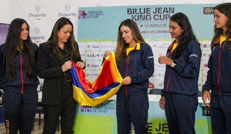 Colombia se alista para enfrentar a Francia en la Billie Jean King Cup