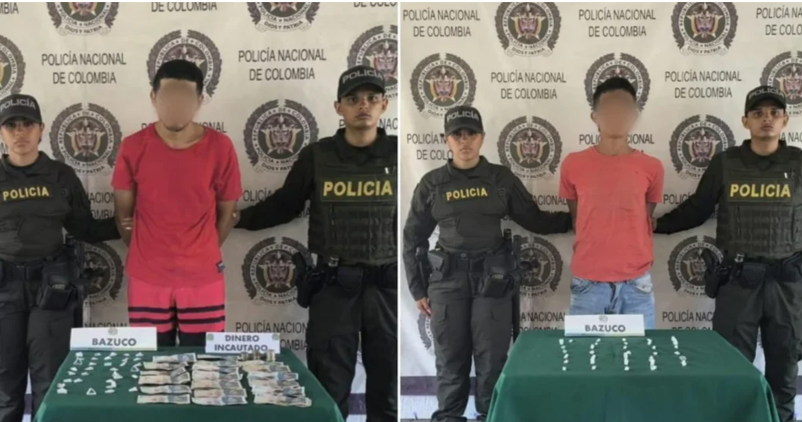 Nuevo golpe al microtráfico en Girardot con la captura de dos personas e incautación de alucinógenos