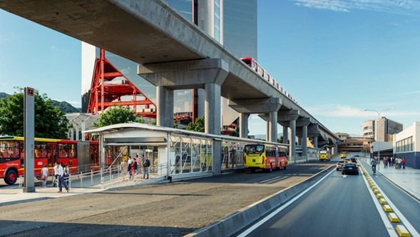 Transmilenio instala estaciones temporales durante obras del Metro