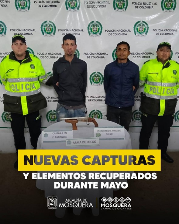 Capturan a varios implicados en hurtos tras operativos en Mosquera
