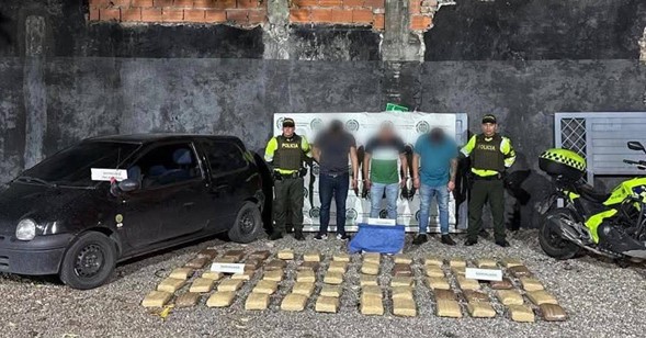 Incautan 60 kilos de marihuana en operativo nocturno en Flandes