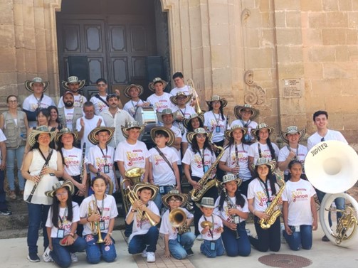 Banda Fiestera de Gutiérrez destaca en festival internacional en Lleida, España