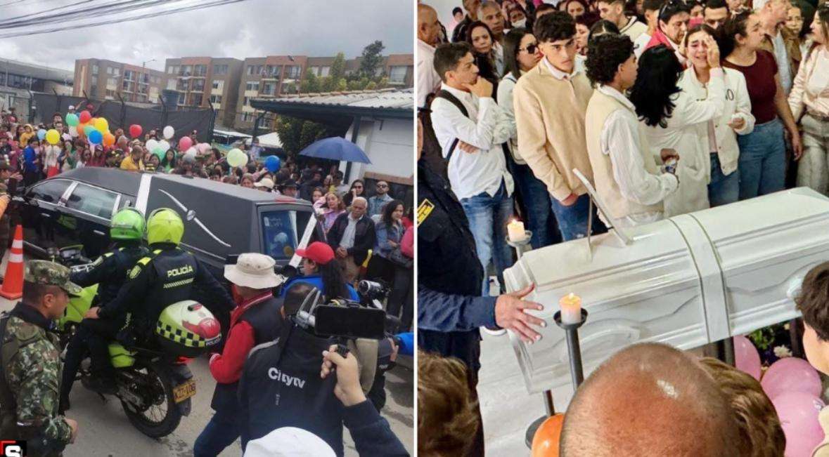 Cajicá despide a Valeria Afanador entre globos y colores