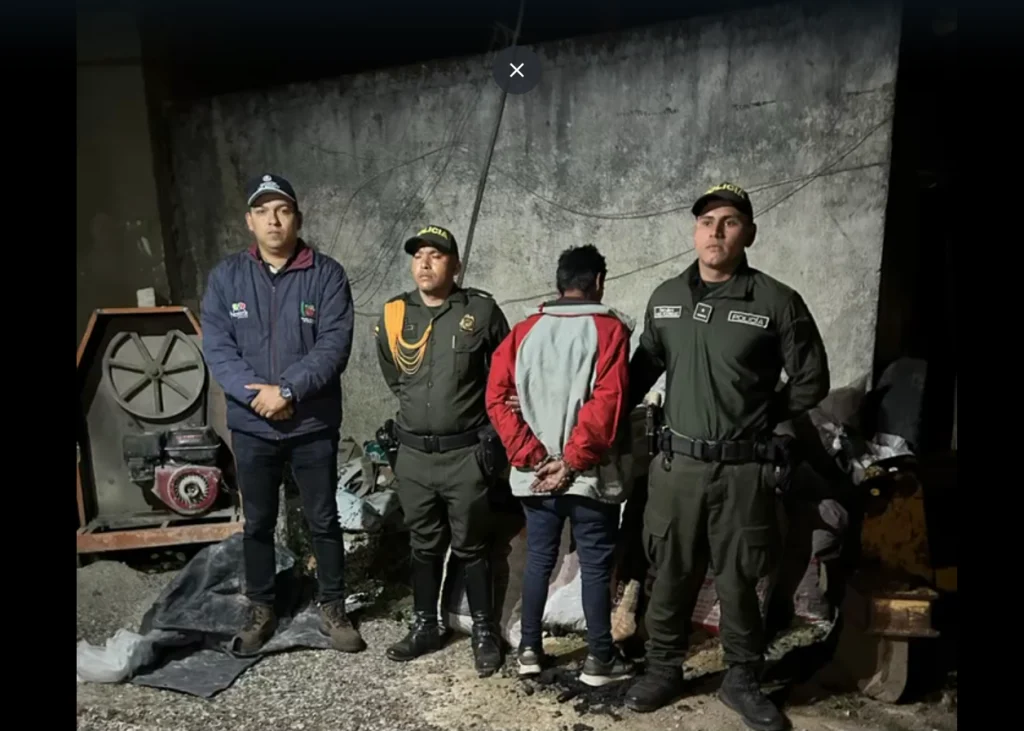 Capturan un hombre por quema ilegal de carbón en Nemocón
