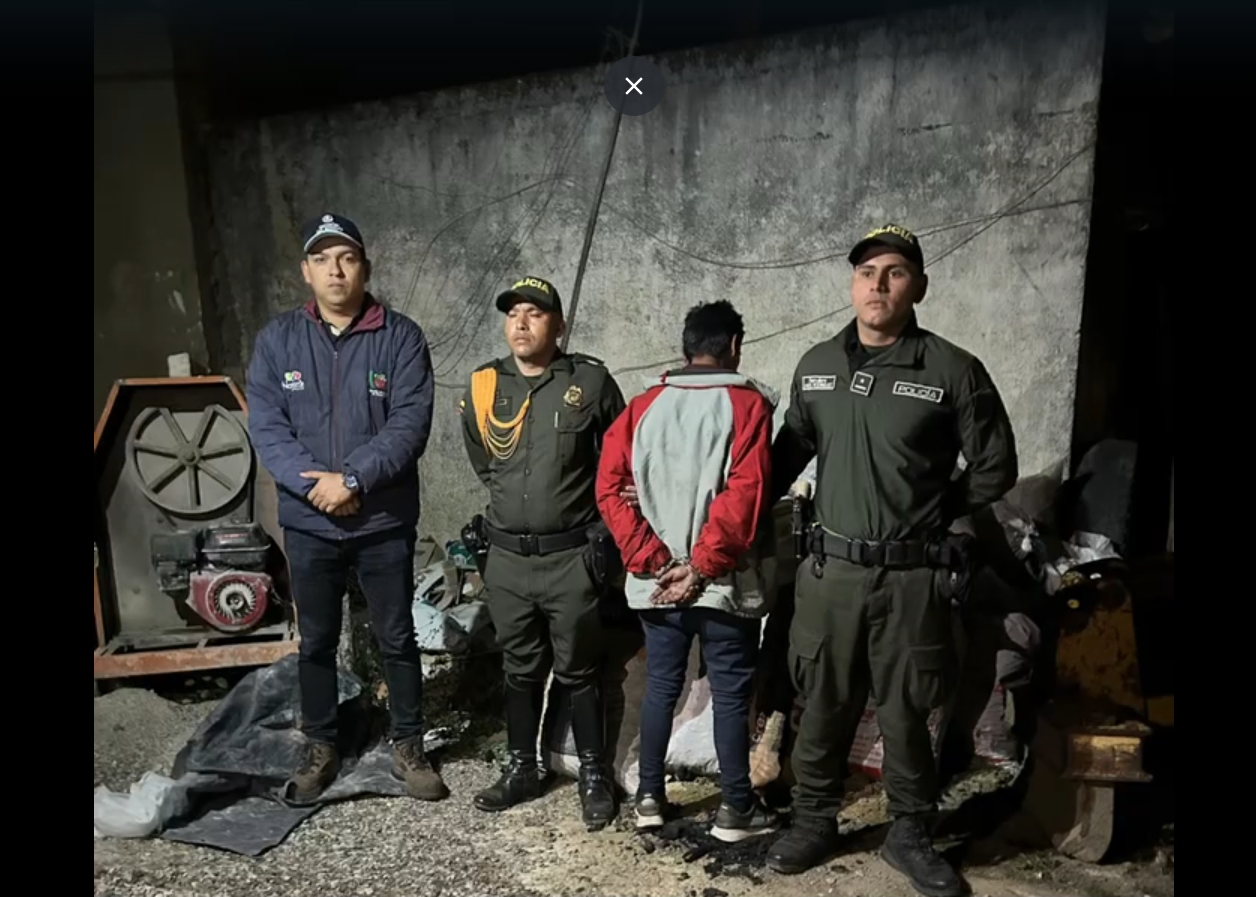 Capturan un hombre por quema ilegal de carbón en Nemocón