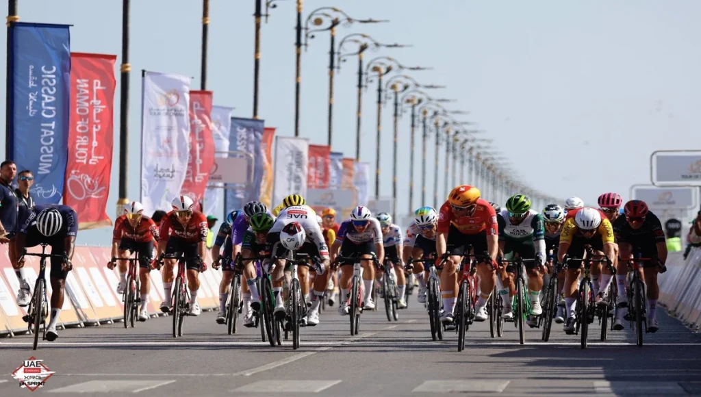 Sebastián Molano, tercero en la cuarta etapa del Tour de Omán