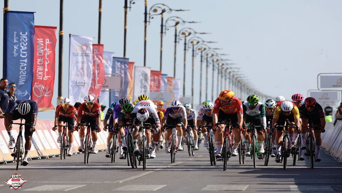 Sebastián Molano, tercero en la cuarta etapa del Tour de Omán