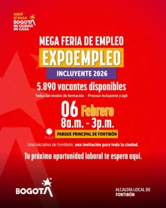 Feria de empleo en Bogotá buscará llenar 5.890 vacantes