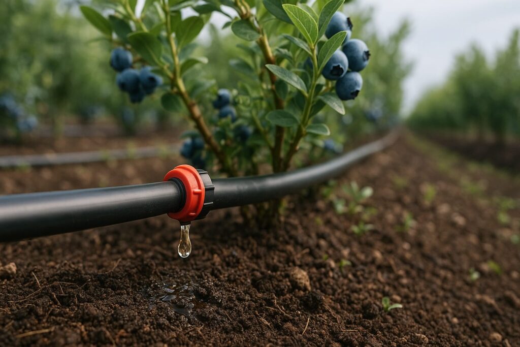 Treinta sistemas de riego fortalecen cultivos de arándanos en Fusagasugá