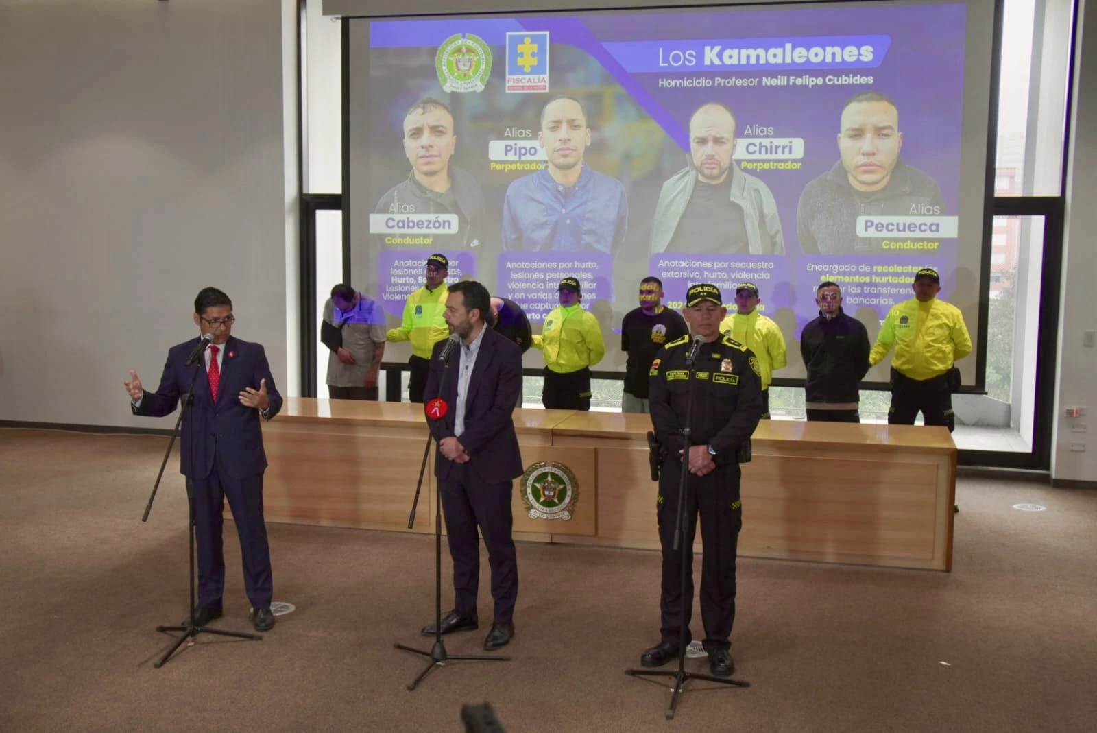 Caen “Los Kamaleones”, señalados de asesinar a profesor en Bogotá