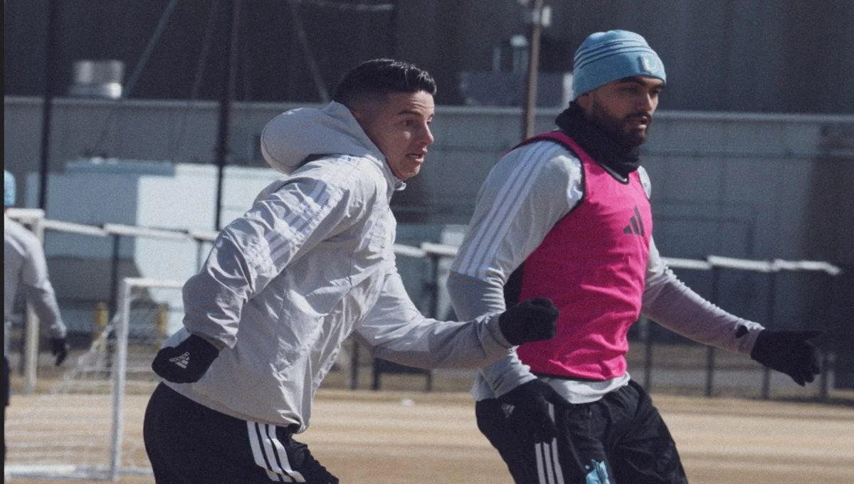James Rodríguez volvió a entrenamientos con Minnesota United